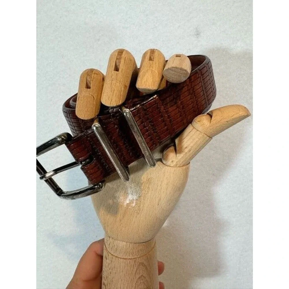 Mens Braided‎ Leather Italian Belt Size 38/95cm